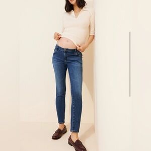 Adjustable AG Adriano Goldschmied Prima Ankle Maternity Jeans